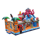 amusement park inflatable slide big octopus